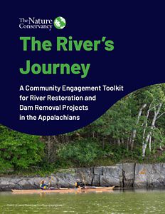 A cover of the report with title and photo of two kayakers on a river.