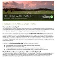 Photo of cover of Site Renewables Right FAQs.