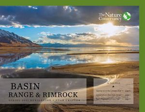 Sunlight reflecting off a lake at sunset. 