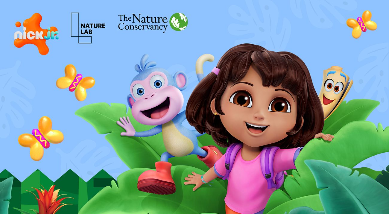 Dora Explores Latin America with a map.