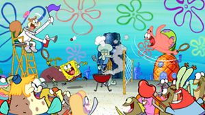 Bob Esponja y sus amigos en Fondo de Bikini