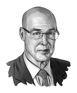Black-and-white portrait of Henry Paulson
