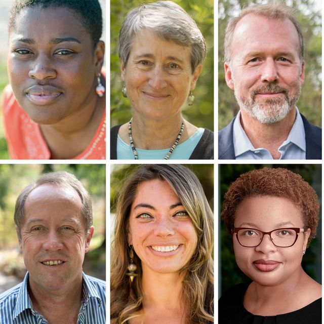 Collage of four Nature Conservancy leaders.