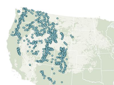 Snotel gathers data on snow mass from 700 sites across the western US.