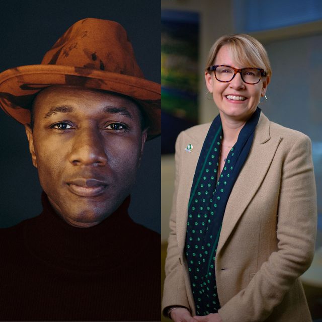 Image of Aloe Blacc and Jenn Morris.