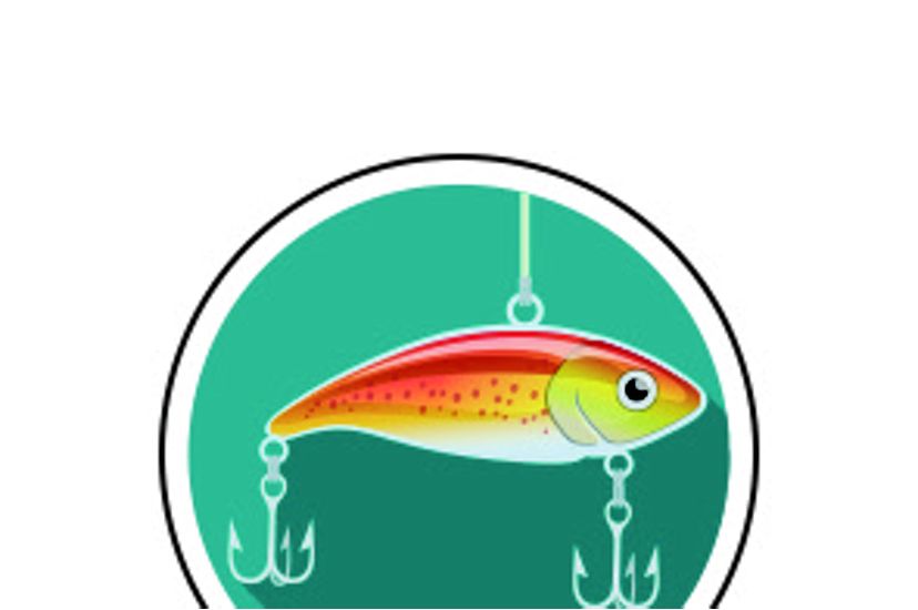an illustration of a fishing lure.