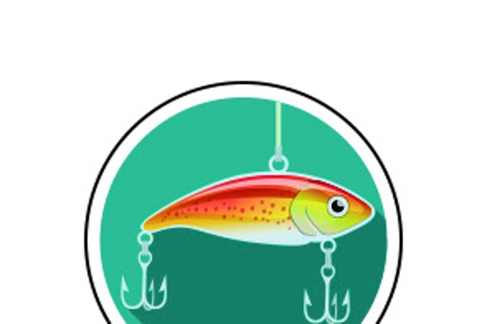 an illustration of a fishing lure.