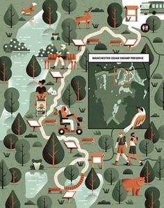 Manchester Cedar Swamp Preserve Map.