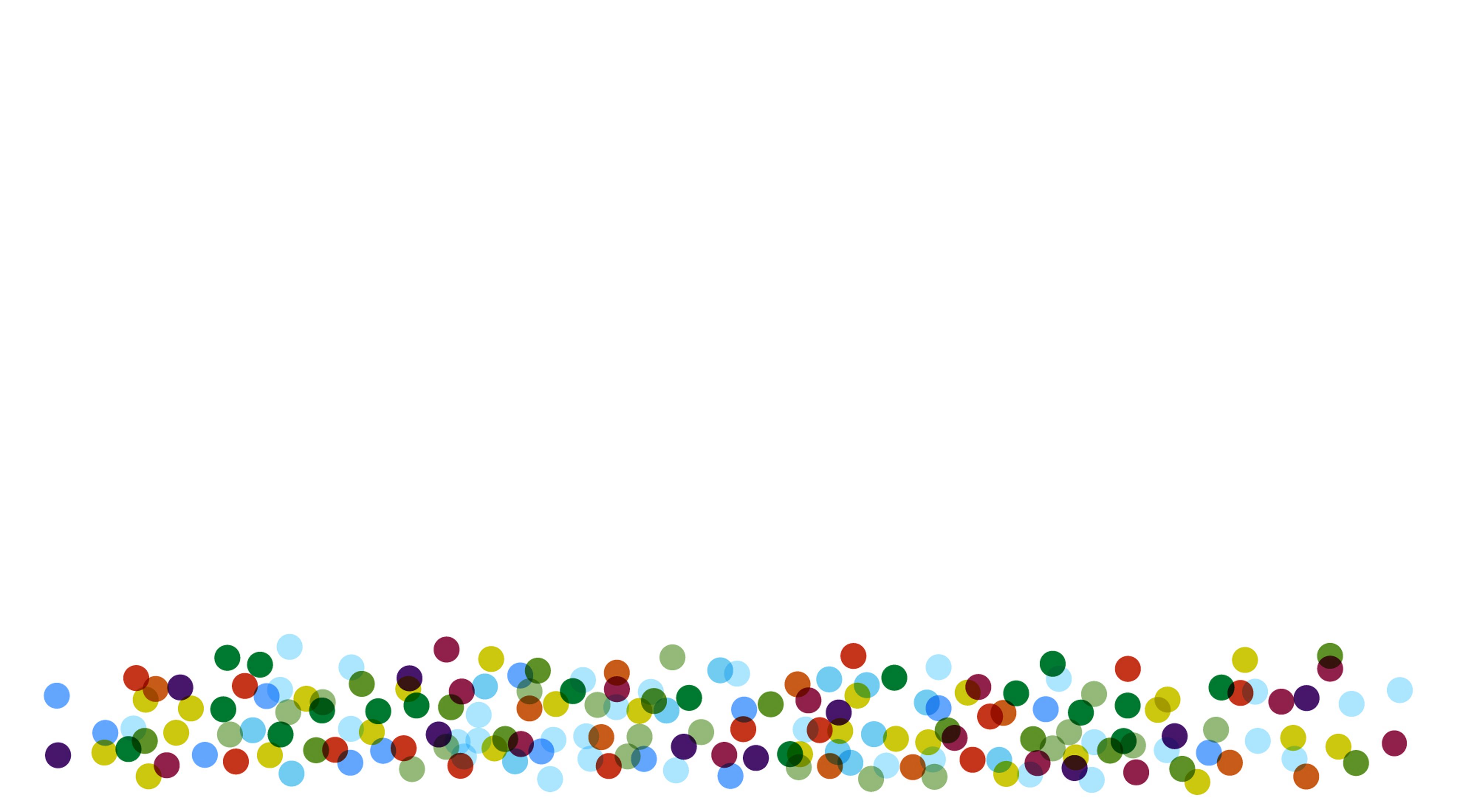 A bunch of colorful dots.