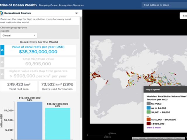  Atlas of Ocean Wealth webpage interface