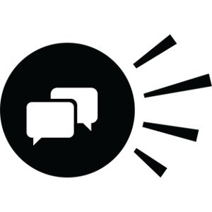 Icon of speech bubbles