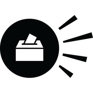 Icon of ballot box