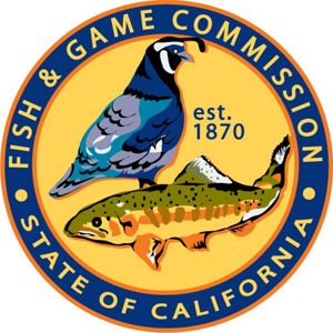 California Fish and Game Commission logo.
