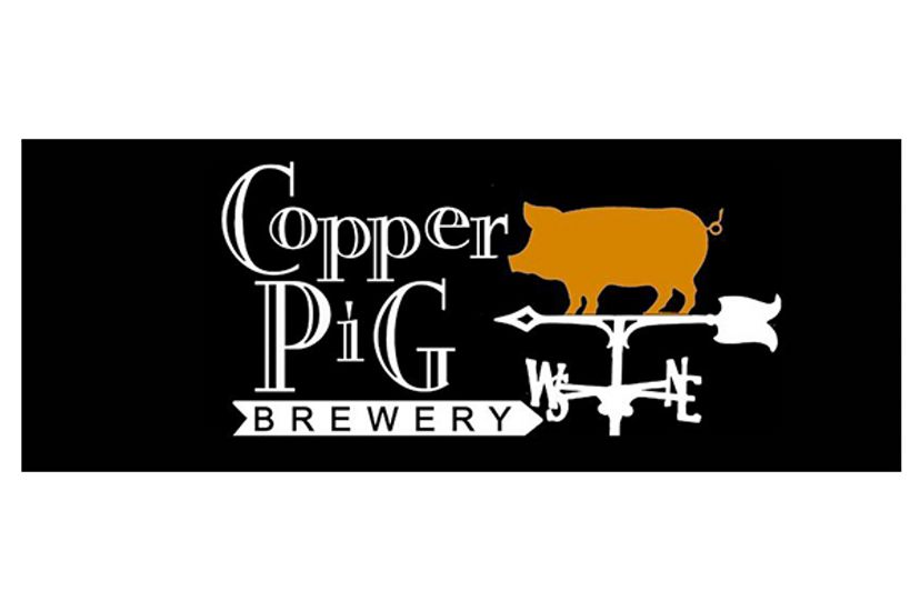 Logo for the Copper Pig Brewery in Lancaster, New Hampshire.