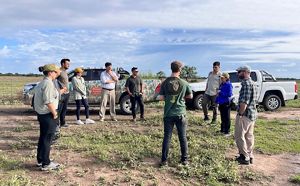 Imagen del equipo de TNC Argentina y sus socios durante las reforestaciones.