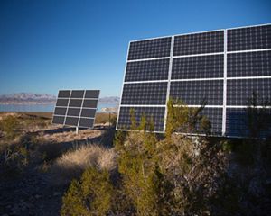 Solar panels, Lake Mead.