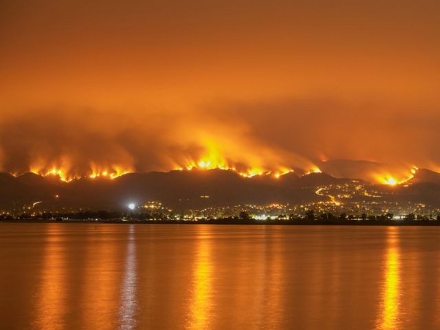 One of the 2018 California wildfires.