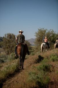 Horseback riders on Rankin Ranch.