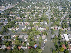 Flooding in Houston Texas in the wake of Hurricane Harvey.