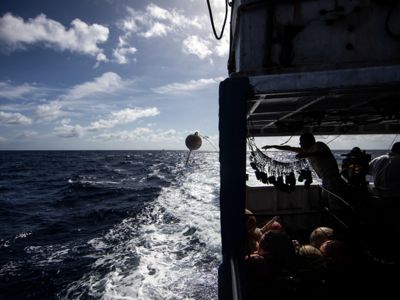 The Nature Conservancy is
working to get more eyes on the water in the Western and Central Pacific Ocean.
