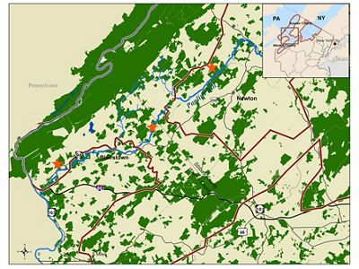 A map of Bobcat Alley land closings with the parcels highlighted in green.