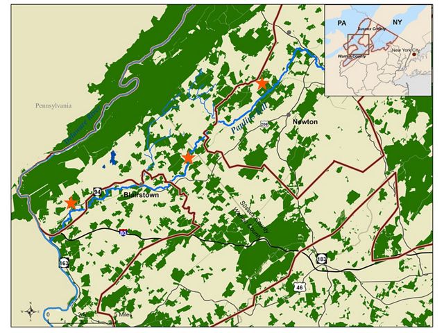 (Photo: New Jersey's Bobcat Alley A map of land closings in Bobcat Alley as of spring 2025. © TNC)