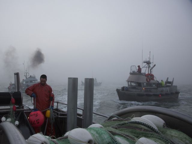 Commercial drift boats prepare to begin fishing in Bristol Bay