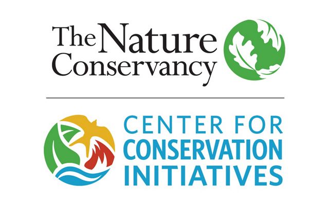 Logos for TNC and the Center for Conservation Initiatives.