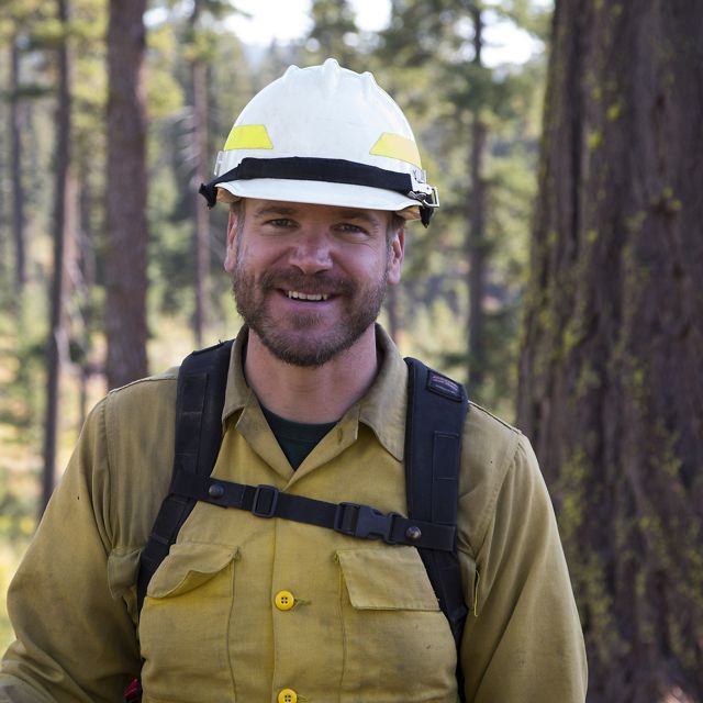 Portrait of Chad Bladow, the prescribed fire coordinator for TNC Nebraska.