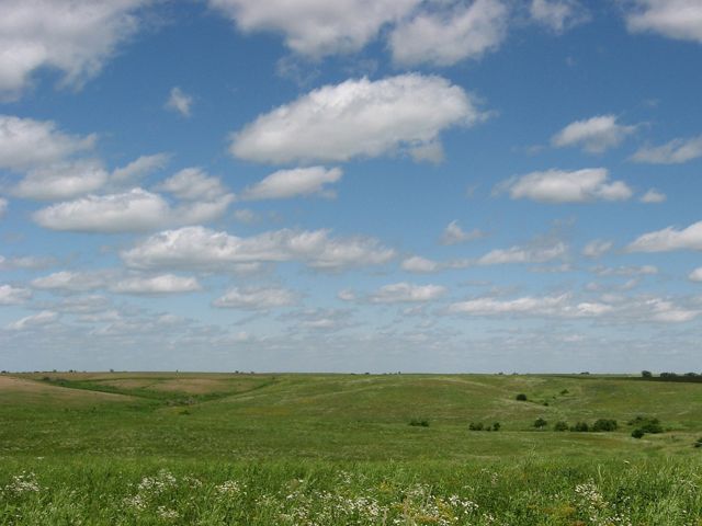 Rolling hills of Dunn Ranch Prairie.