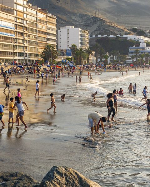 Ancon is a popular weekend and summer beach spot  for people who live in Lima, about 30 miles away.