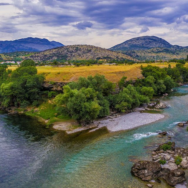 The Morača and Zeta rivers meet in Montenegro.
