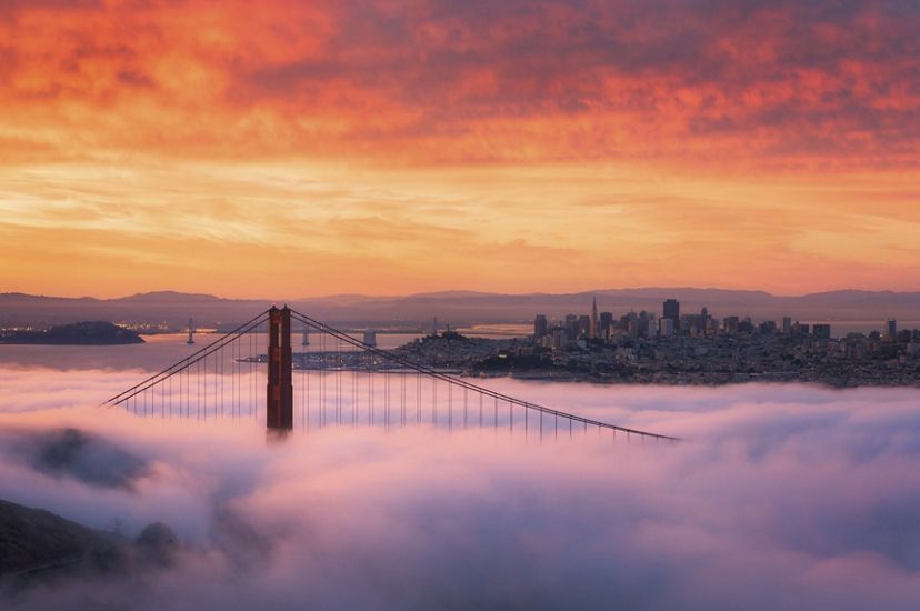 View of the San Francisco Golden Gate Bridge