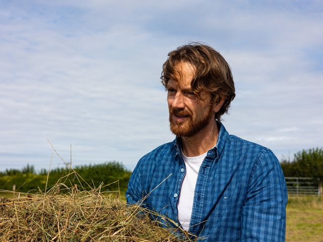 Glenn Anderson on his farm in Norfolk, England.