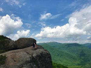 Summit overlook atop Old Rag Mountain in Shenandoah National Park, Virginia.