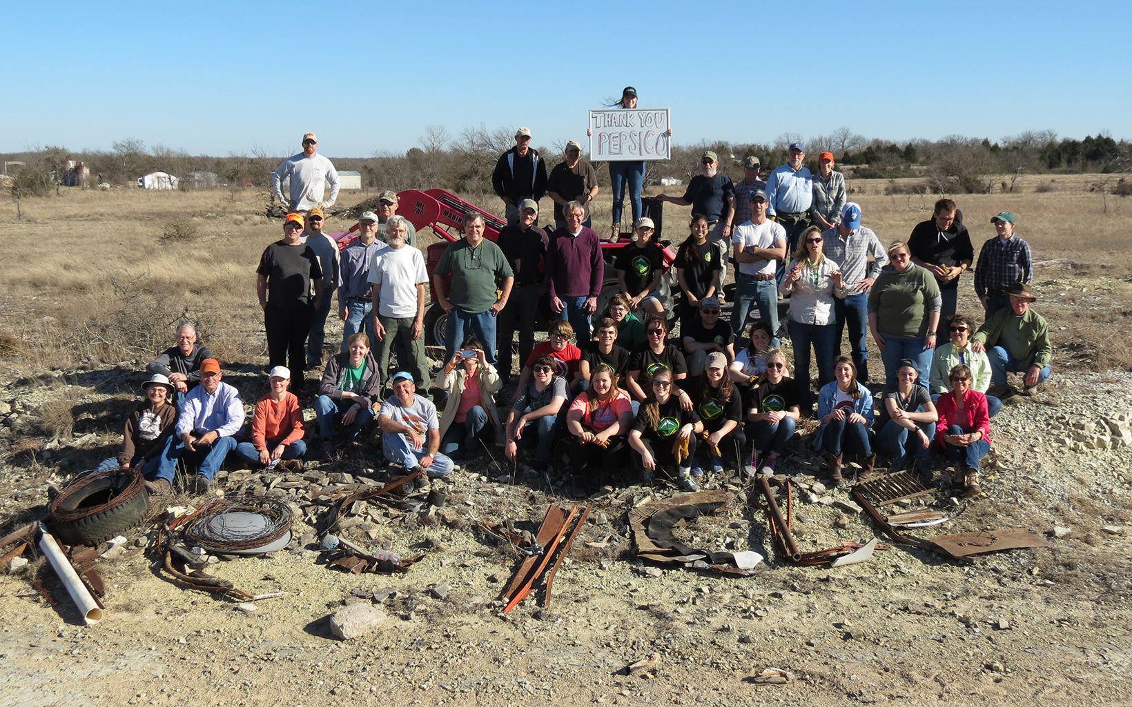 Group Photo: January Volunteer Work Day at Blue River 