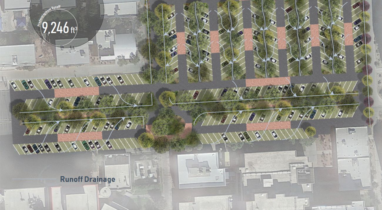 Reimagined Las Vegas parking lot design