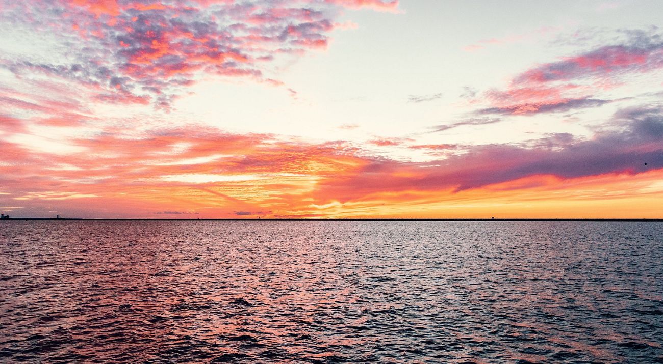 Sunset on Lake Erie.