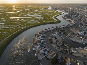aerial view of NJ's coastal marshes