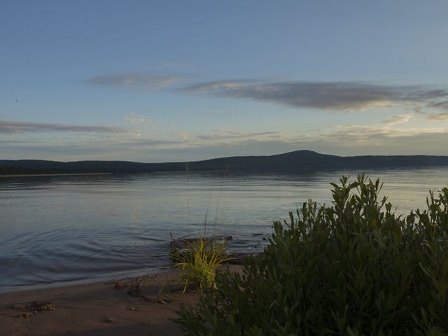 The sandy shore of Bete Grise Wetlands Preserve in Michigan’s Keweenaw Peninsula.