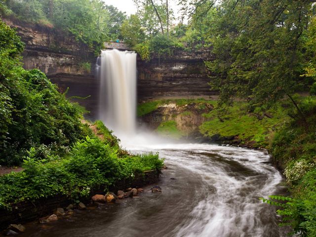 Minnehaha Falls Regional Park in Minneapolis, MN.
