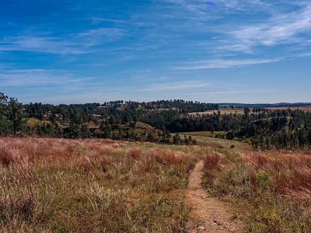 Prairie trail at Wind Cave.
