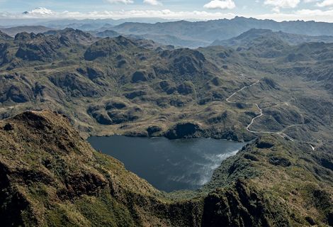 Área de conservación hídrica de Paluguillo, Quito, Ecuador.