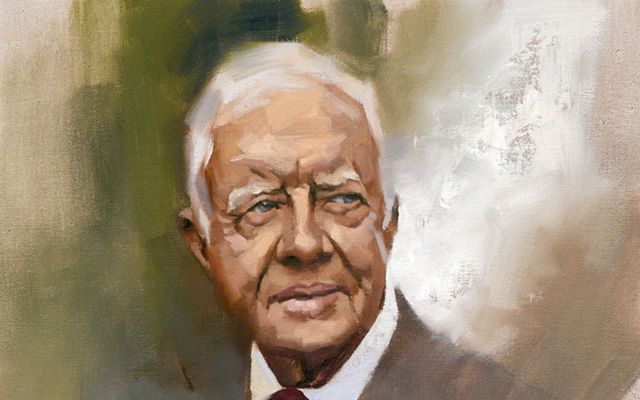 A portrait of Jimmy Carter.