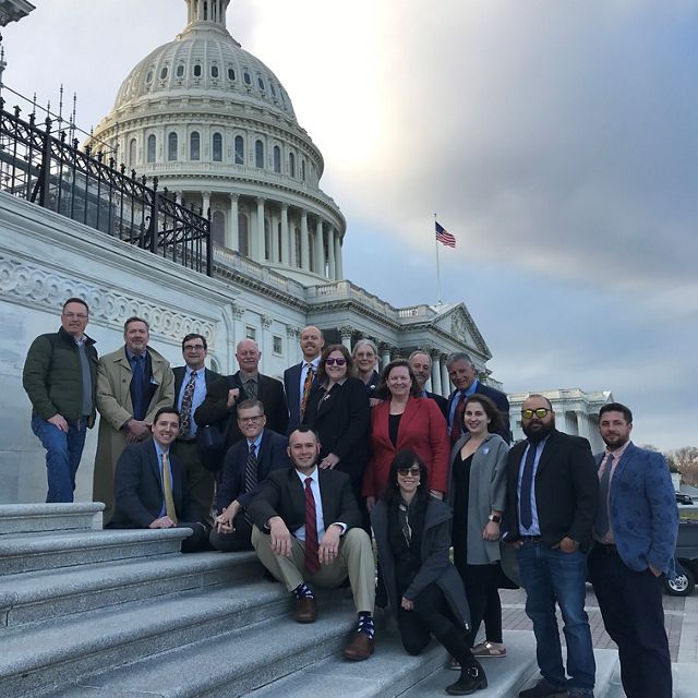 Each year, coalition members meet with their Congressional representatives on Capitol Hill to advocate for climate action.