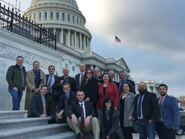 Photo of SGCC members at the Library of Congress during Lobby Day 2019.