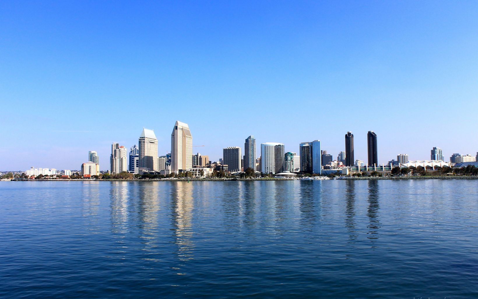 View of downtown San Diego from across the river.