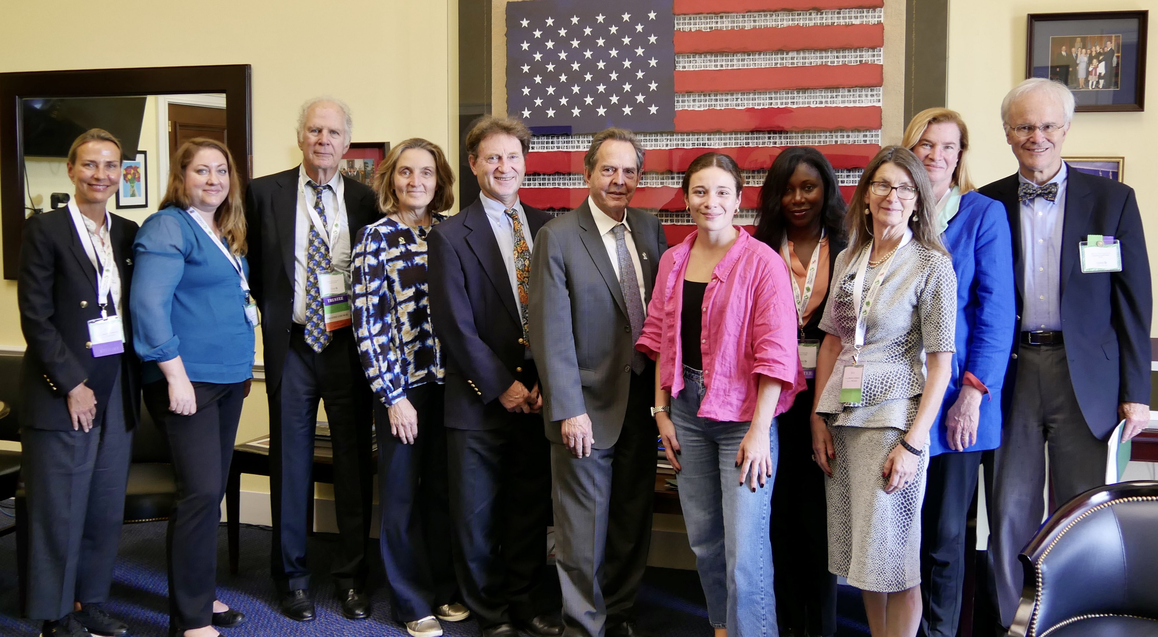 TNC in CT Staff and trustees, standing in an office in DC.