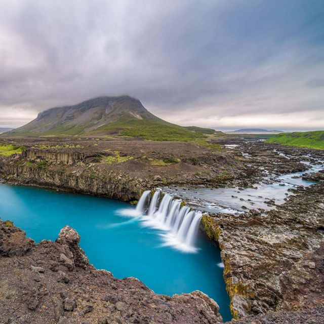 Waterfall in the Icelandic Highland