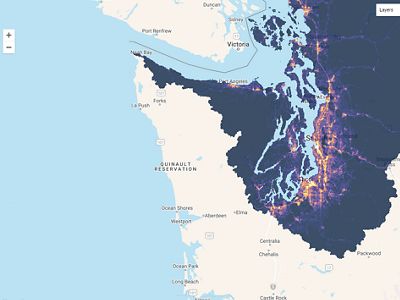 Image capture of the Stormwater Heatmap.